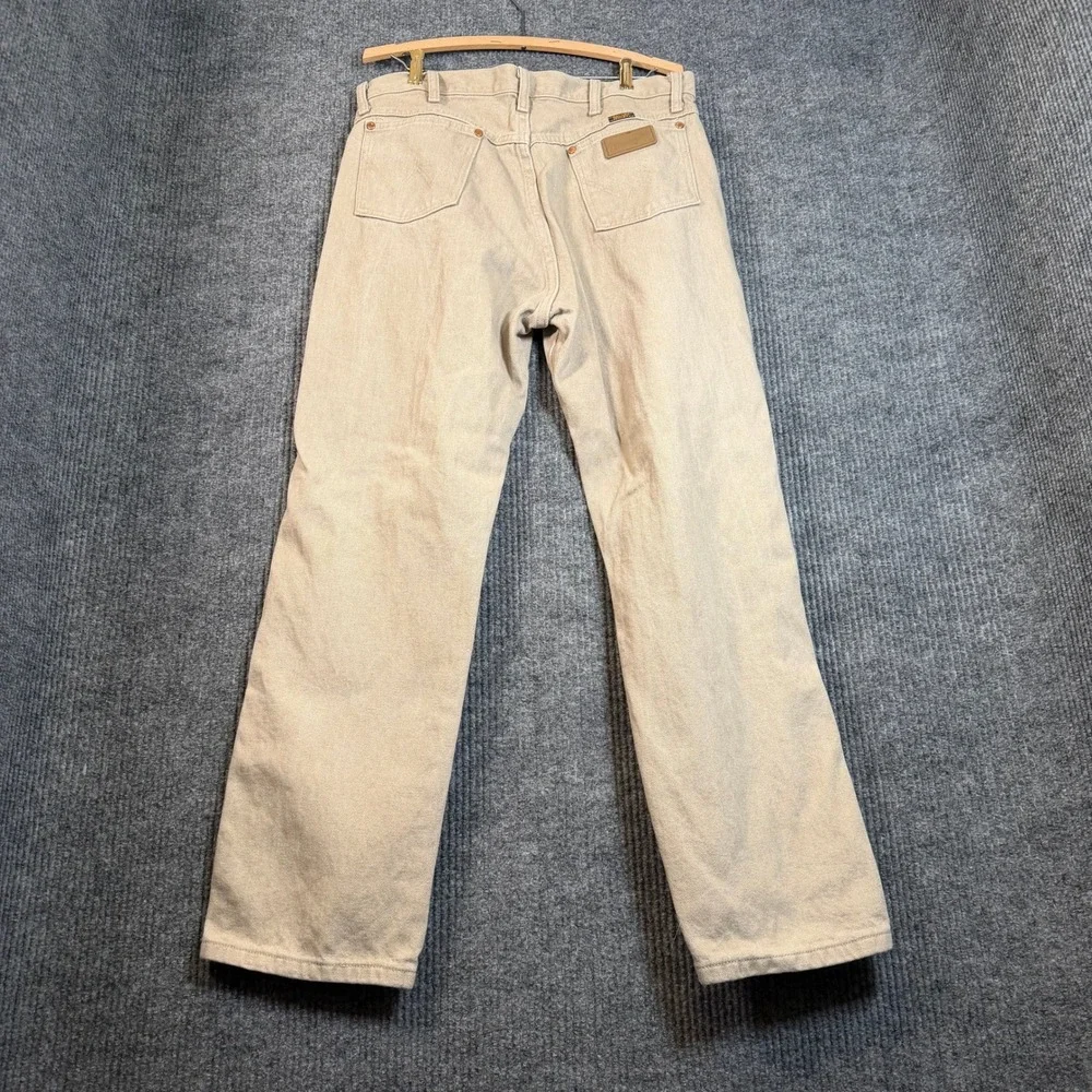 Wrangler 1013MWZTN Tan/Khaki Original Cowboy Cut Jeans Mens 36x30 (35x29) Rodeo